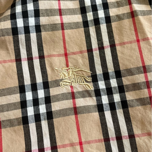 Burberry London Men's Nova Check Tan and Black Checkered Shirt 3XL - Picture 3 of 8